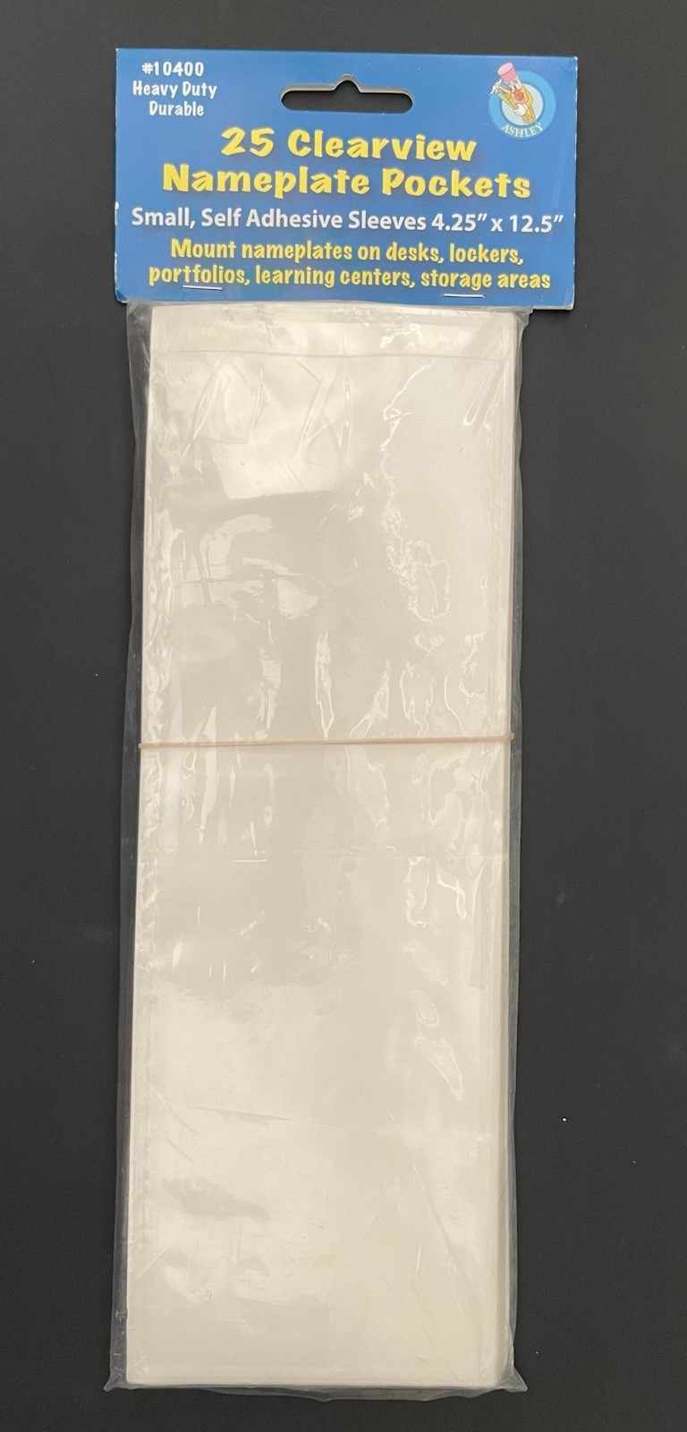25 Clearview Nametag/Nameplate pocket sleeves