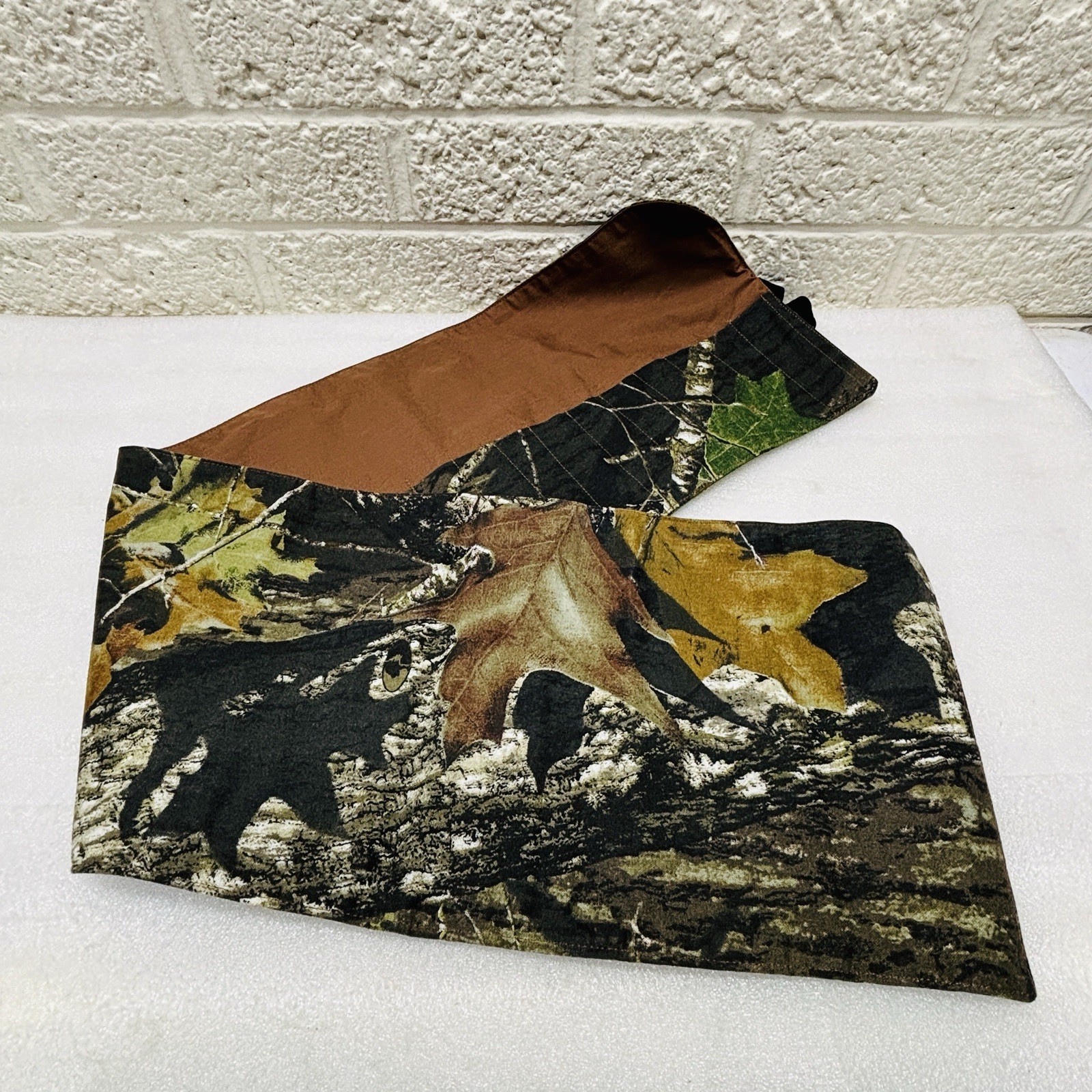 Handmade Camo Art Brush Roll Up Case Pencil Pen Make-up Organizer Travel Wrap
