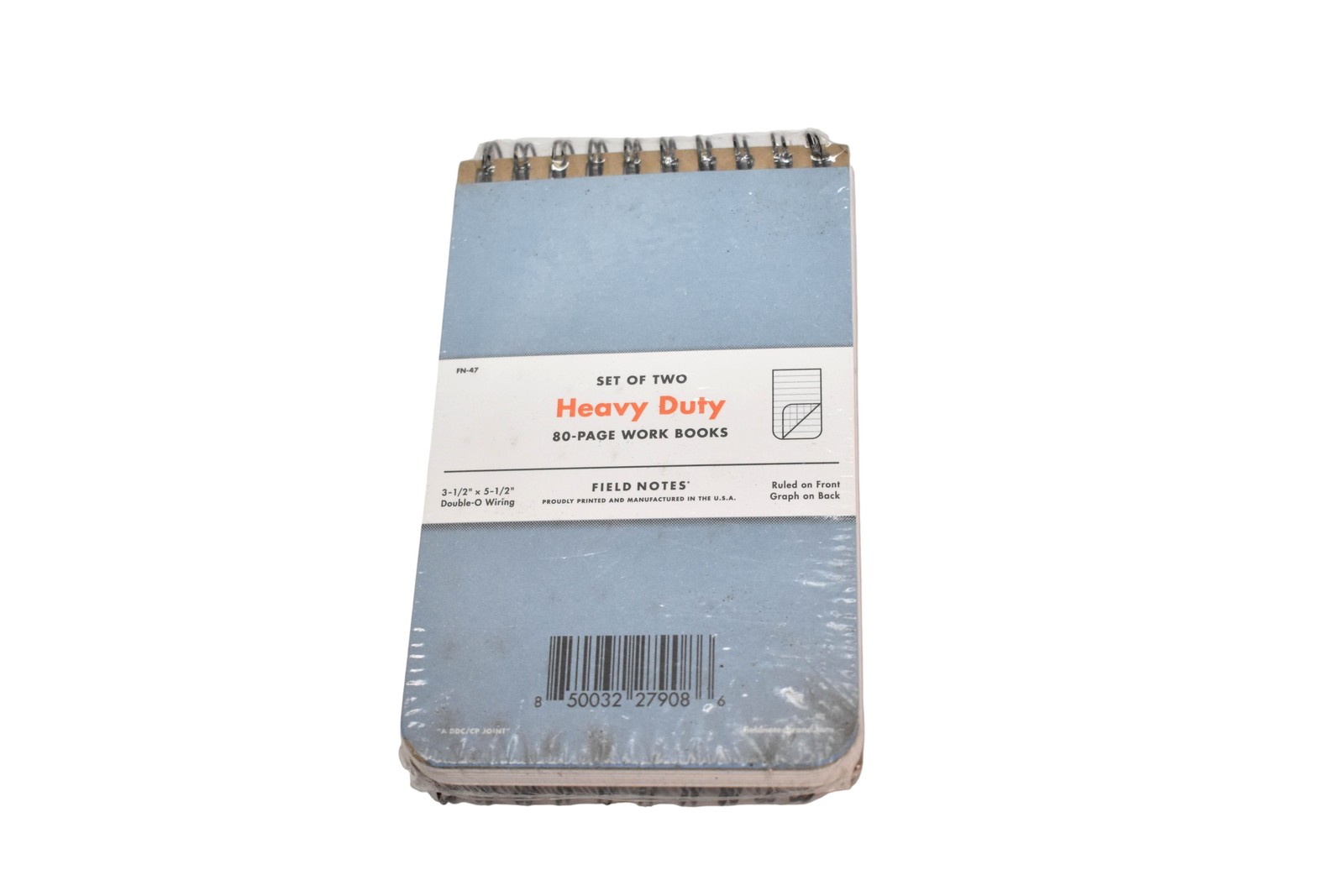 Field Notes Blue A6 Heavy Duty Work Books Set Of 2 80-Page Spiral Notebooks