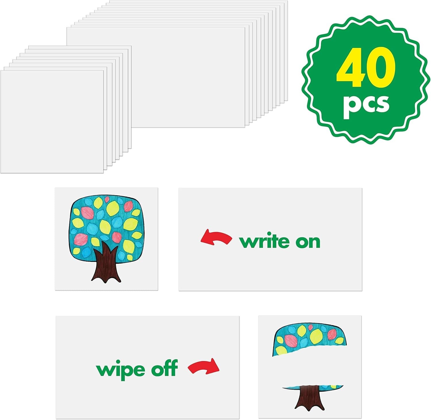 Visual Learning Calendar & Weather Pocket Chart with 40 Customizable Cards