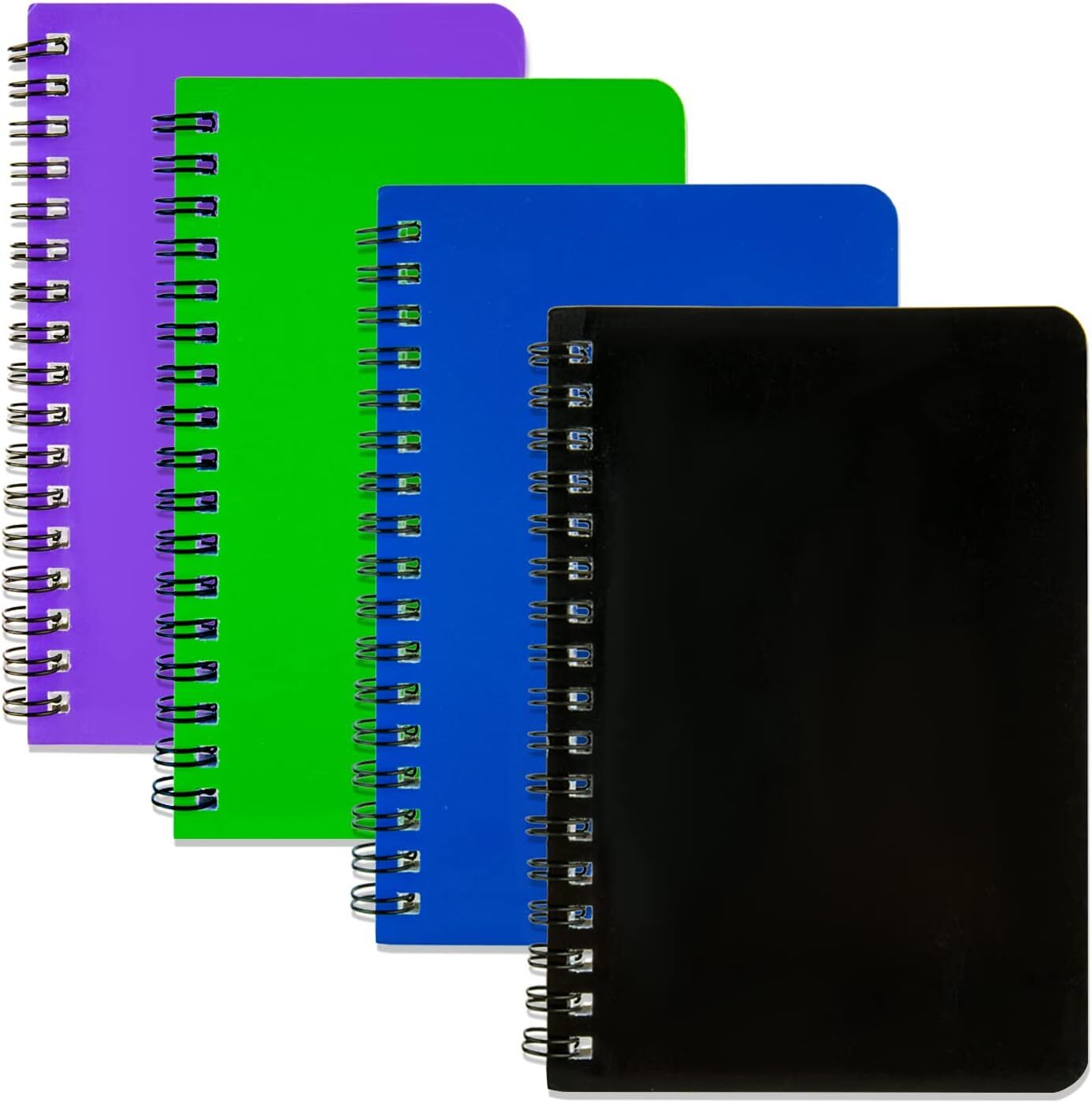 Spiral Notebook 4Pack Pocket Notebook 4.2″X 6.1″ Pocket Notepad Small Notebook.