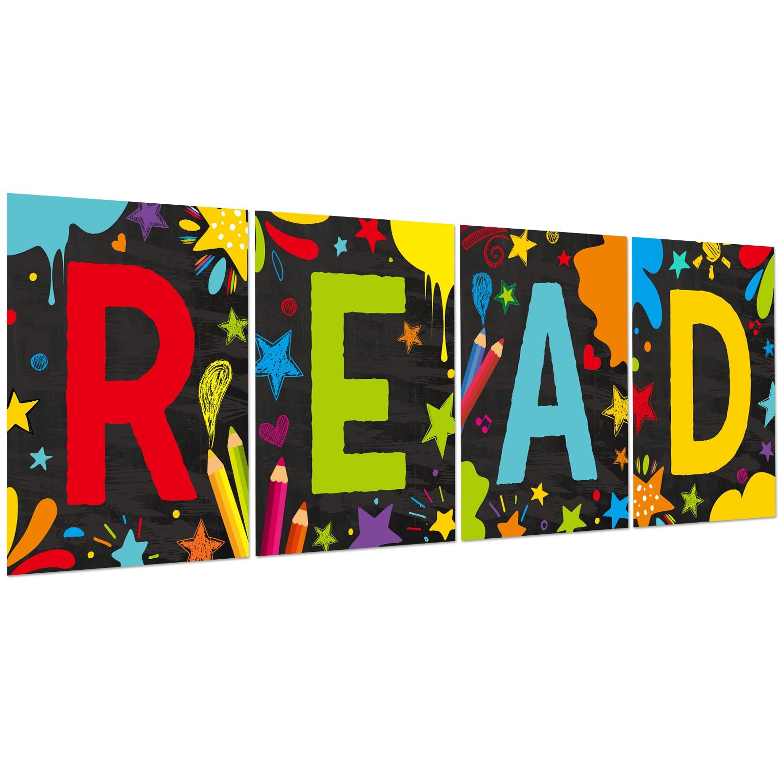 Reading Classroom Decorations Reading Poster for Classroom 13.7 x 10.6 Inches…
