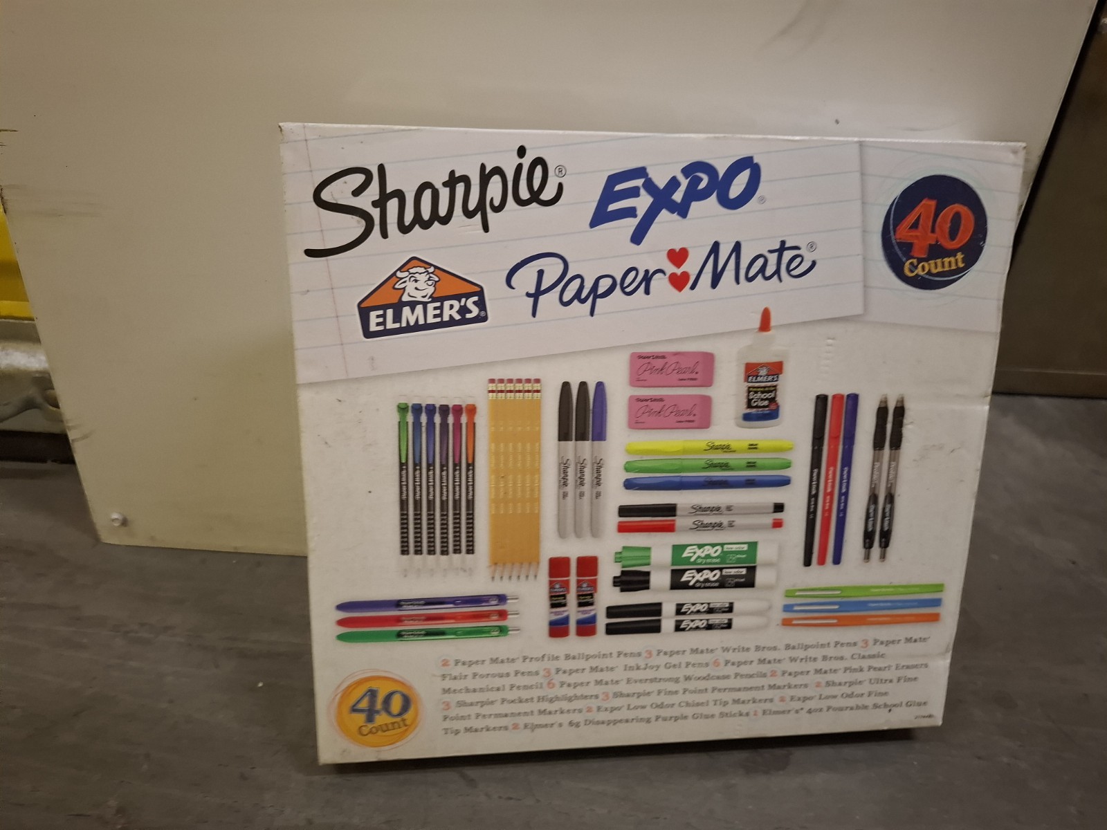 Sharpie Expo Paper Mate Elmer’s Back to School Supply 36Pcs pen marker pencils