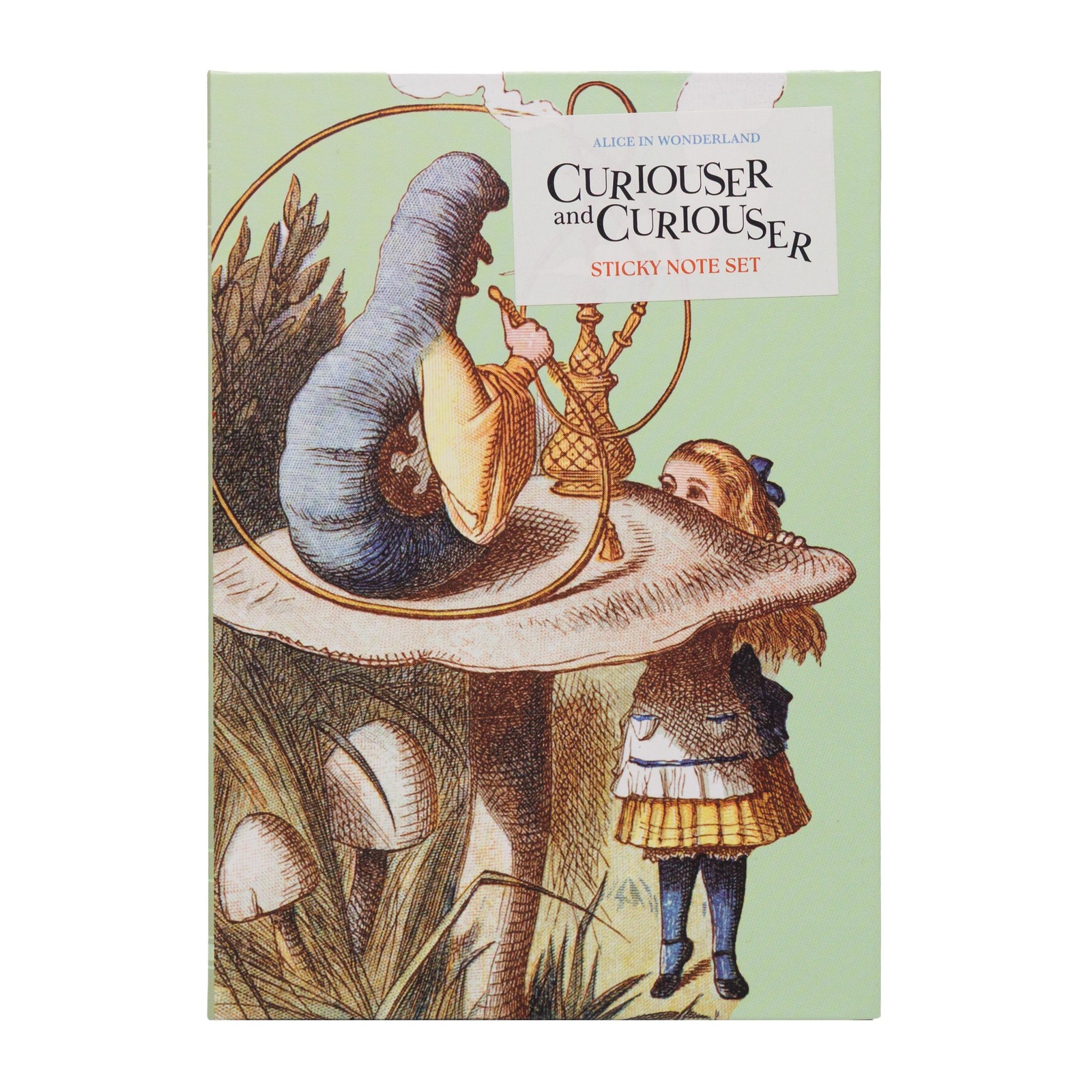Alice In Wonderland Curiouser And Curiouser Sticky Note Set Multicolor Desk