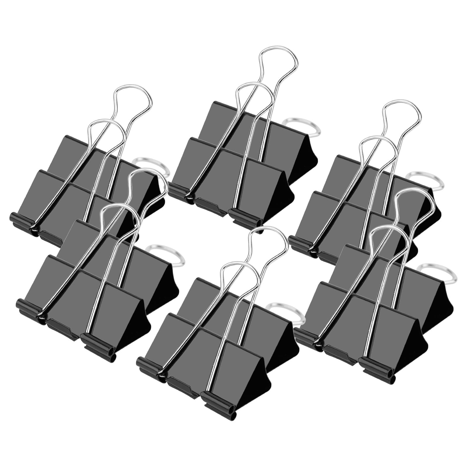 Ufmarine Medium Binder Clips 1.25 inch Length, (40 Pcs) Medium Paper Clips fo…
