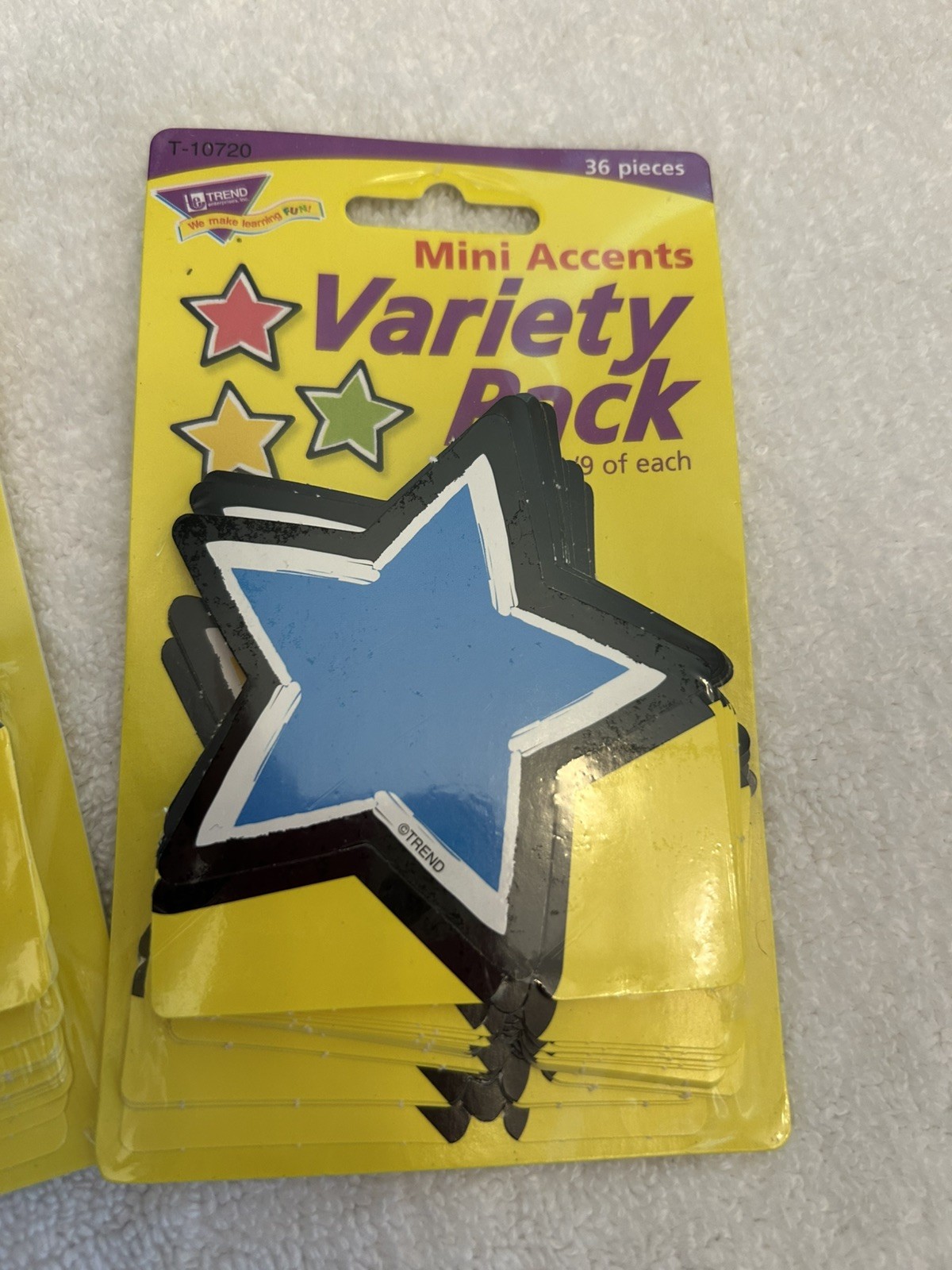 NEW-Trend Enterprises, Inc. Variety Pk MIN Stars Accents – 36 Precut Sheets x 2