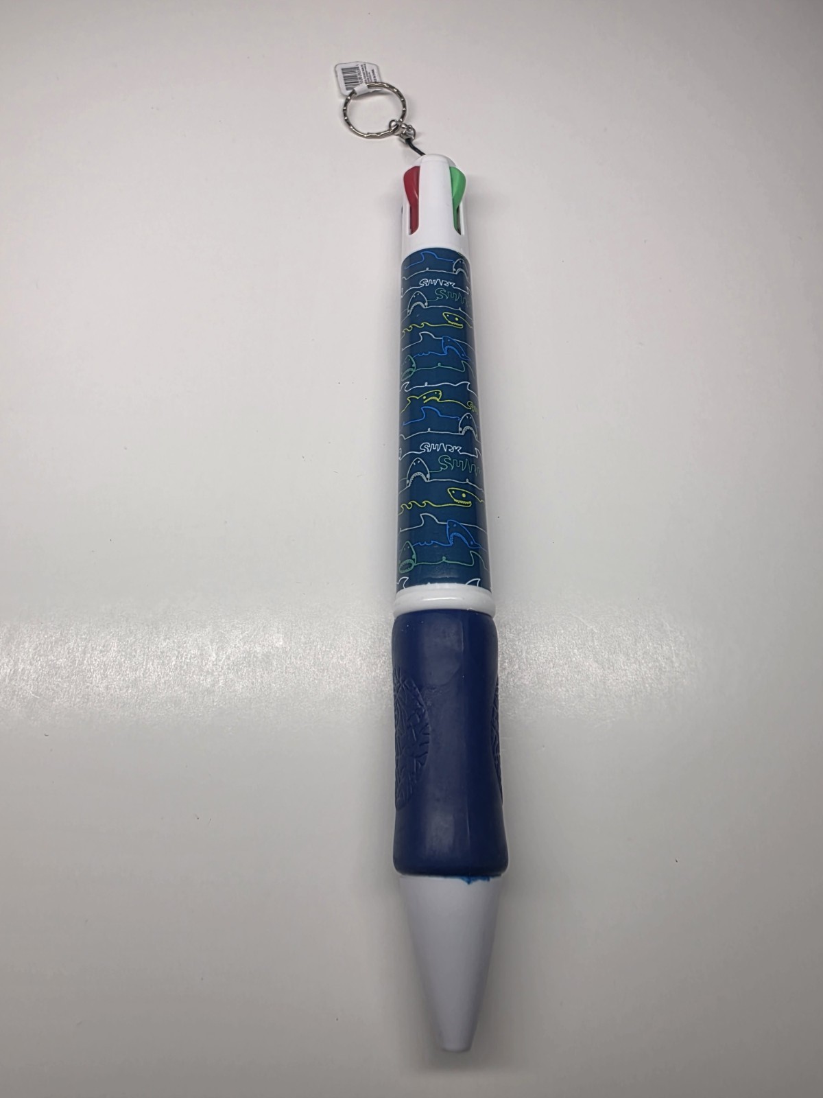 Sharks Multi color Retractable pen stocking stuffer birthday Jumbo 10″