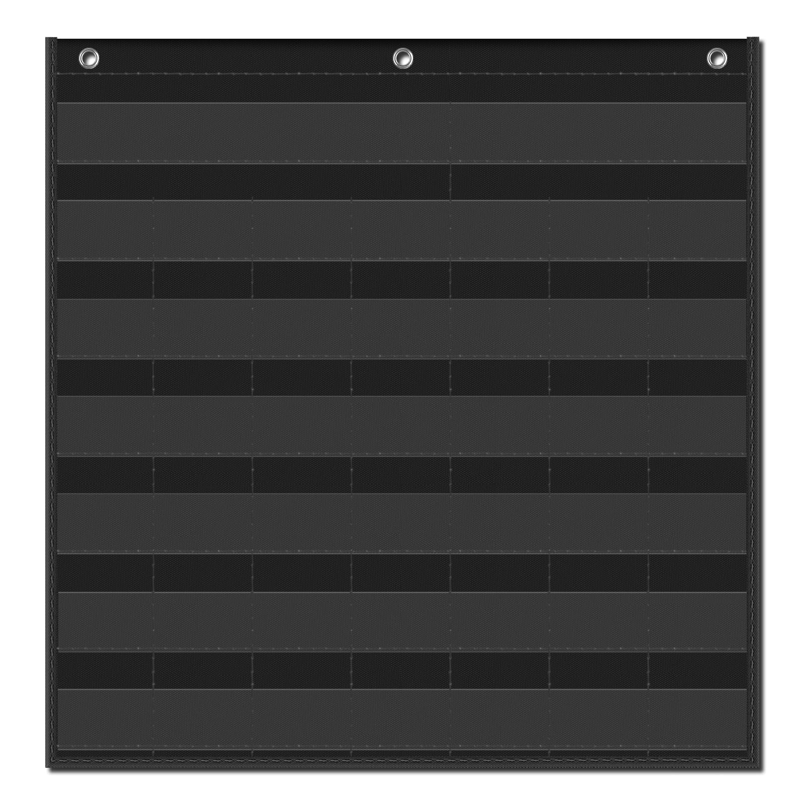 Classroom Monthly Calendar Pocket Chart For 2.75×2.75 Inch Cards Black Chart