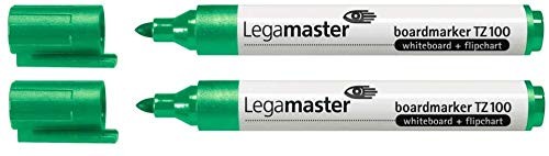 Legamaster 7 110504 TZ100 Board Marker Refillable 1.5 – 3 mm, 10 Box, Green TZ 1