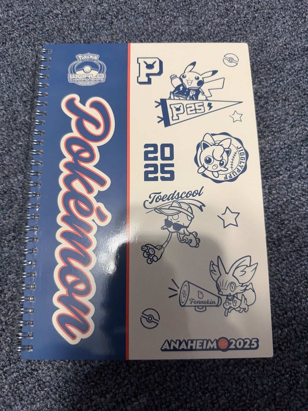 Pokemon World Championships Exclusive Anaheim 2025 Spiral Notebook NEW