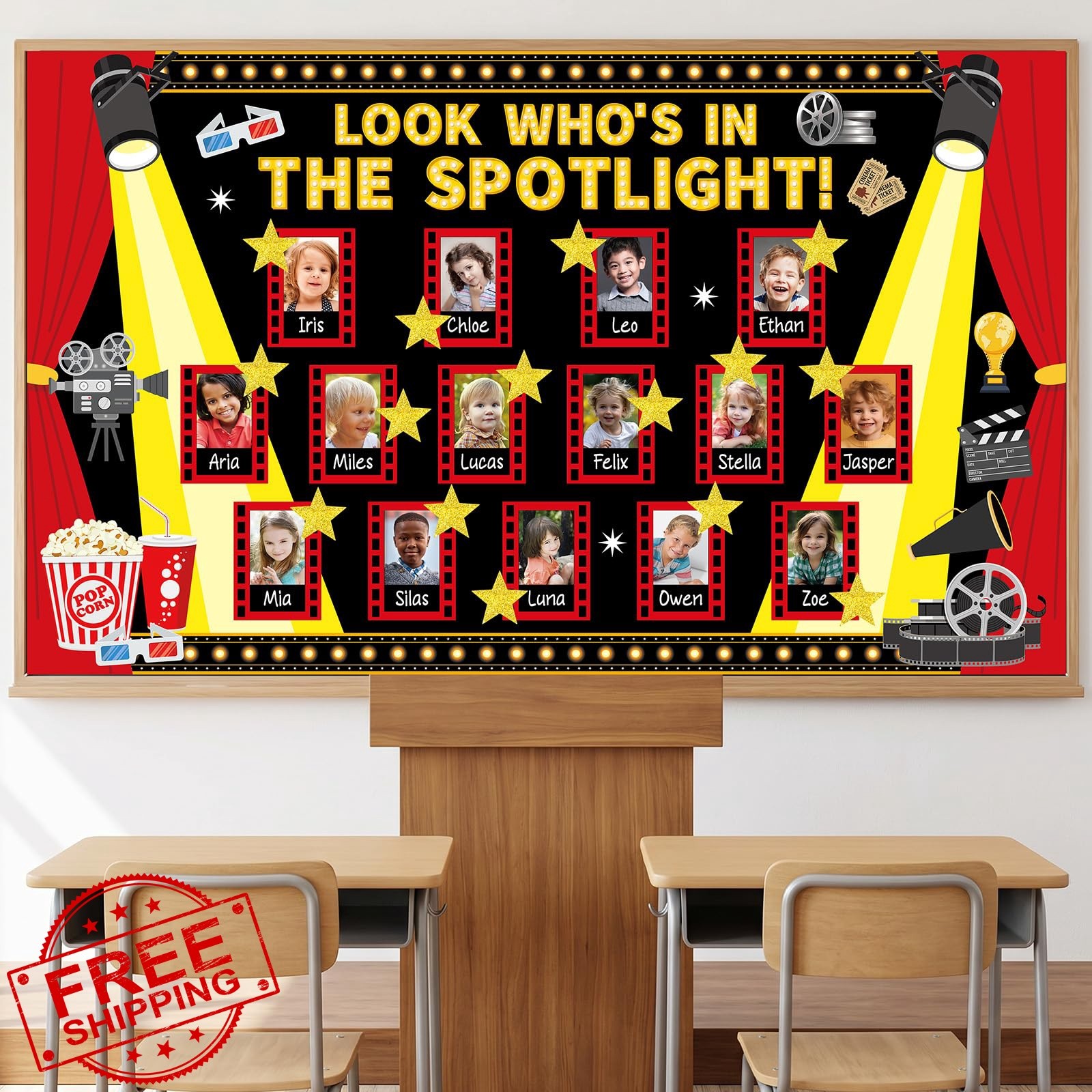 Yakydesign Movie Night Bulletin Board Set