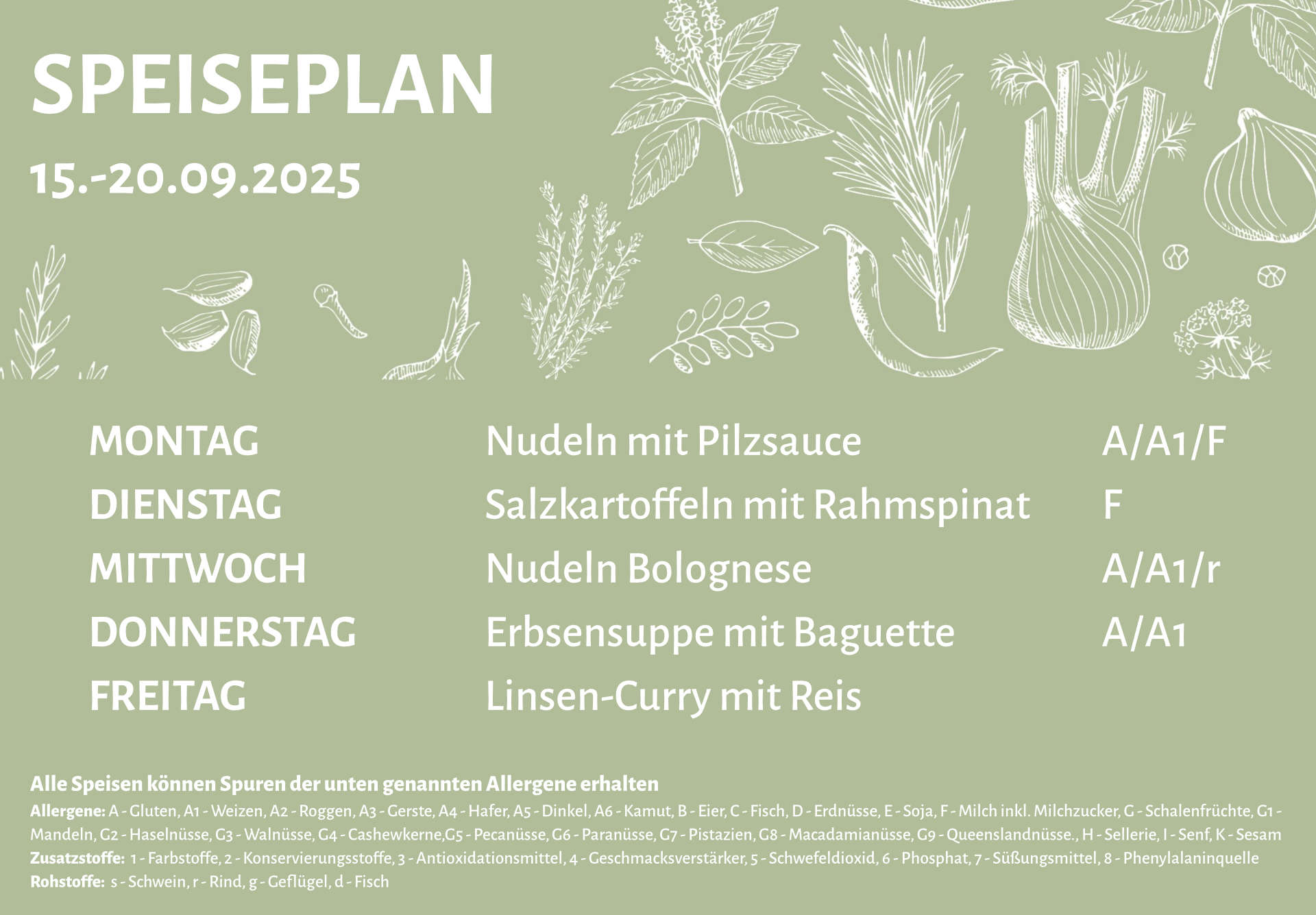 Speiseplan