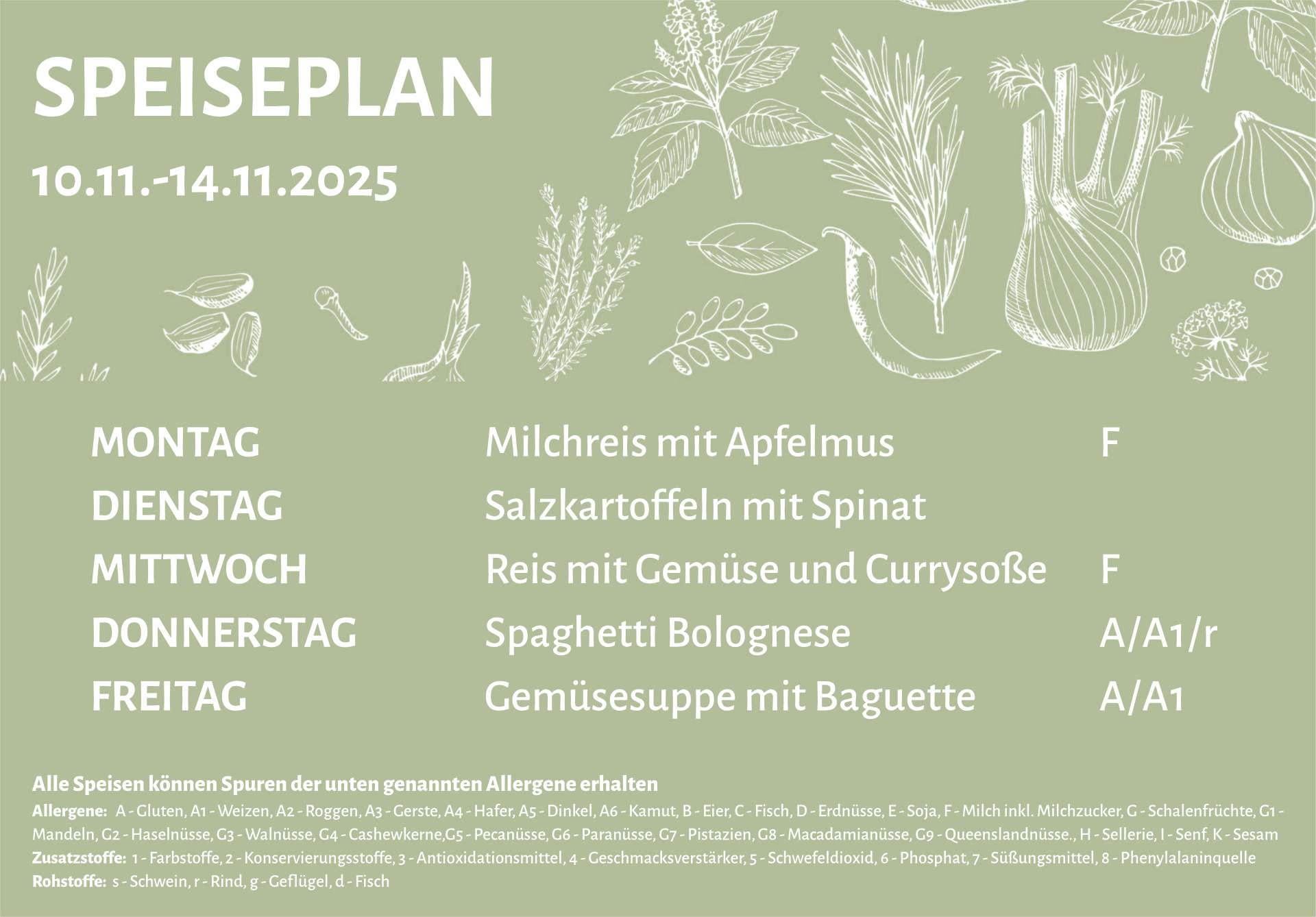 Speiseplan