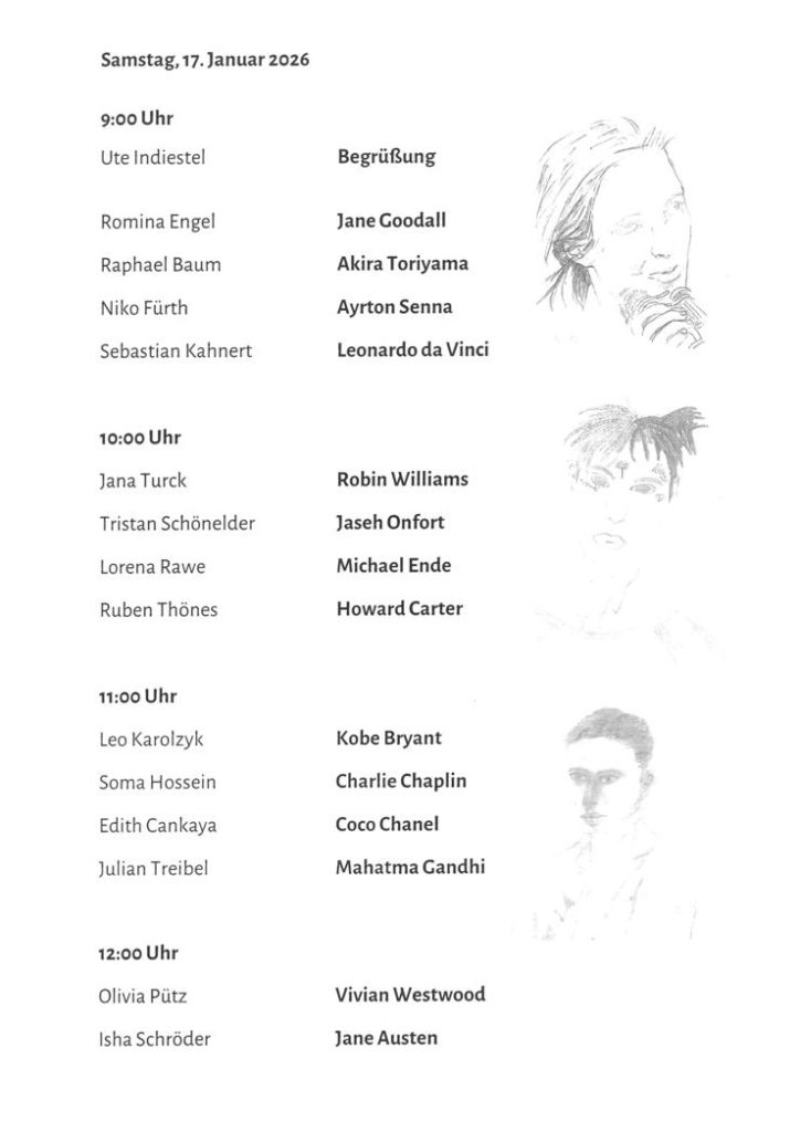 Programm Bibliografiearbeiten Samstag